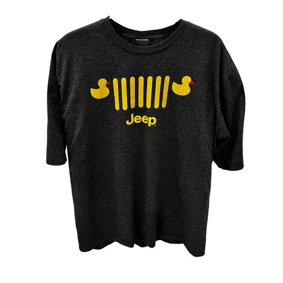 Jeep Men’s 2XL Yellow Rubber Ducks Graphic T-shirt ~ Gray - Picture 1 of 3